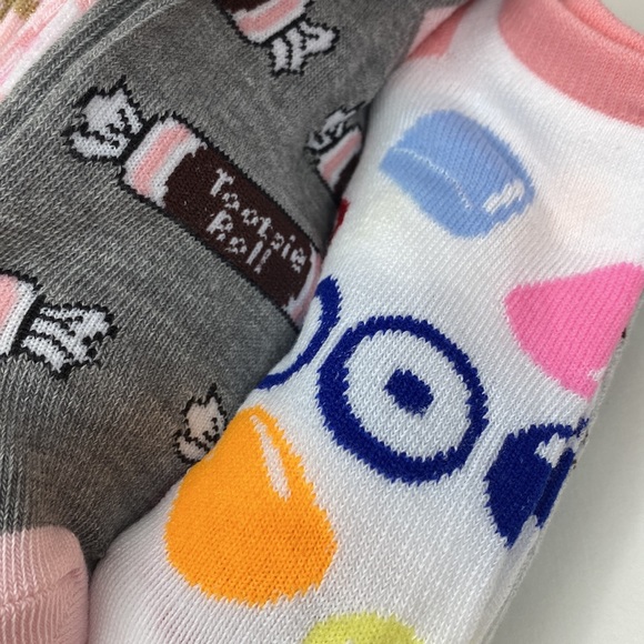 10 pair socks Tootsie Roll, Dots, Sugar Babies, Junior Mints, Blow Pop size 9-11 - Picture 12 of 16